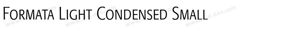 Formata Light Condensed Small Caps & Oldstyle Figures字体转换